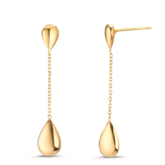 Drop Earrings Silver Yellow Gold plated