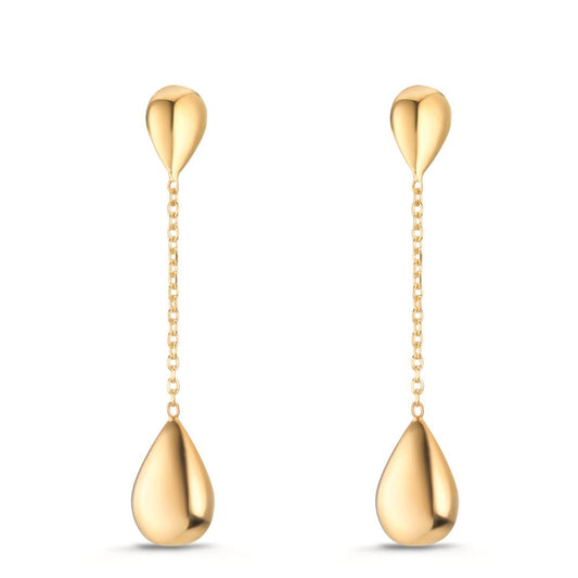 Drop Earrings Silver Yellow Gold plated