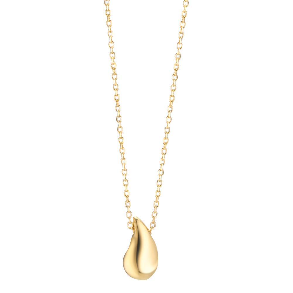Necklace Silver Yellow Gold plated 40-44 cm