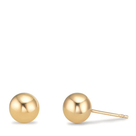 Stud earrings 9k Yellow Gold Ø6 mm
