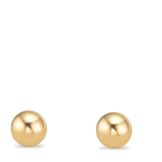 Stud earrings 9k Yellow Gold Ø6 mm