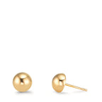 Stud earrings 9k Yellow Gold Ø6 mm