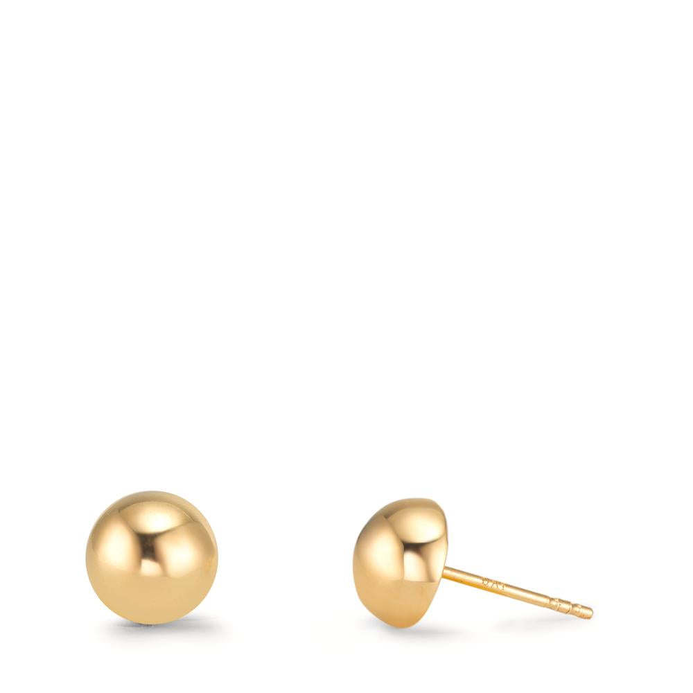 Stud earrings 9k Yellow Gold Ø6 mm