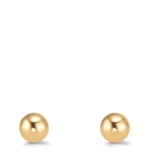 Stud earrings 9k Yellow Gold Ø6 mm