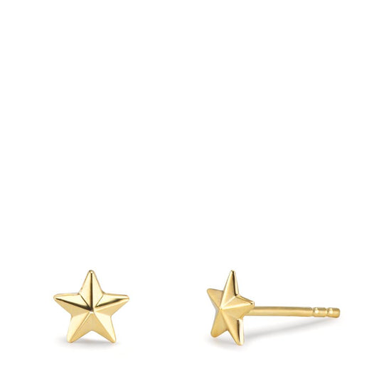 Stud earrings 9k Yellow Gold Star Ø4.5 mm