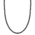 Necklace Stainless steel Hematite 3 mm 42 cm