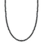 Necklace Stainless steel Hematite 3 mm 42 cm