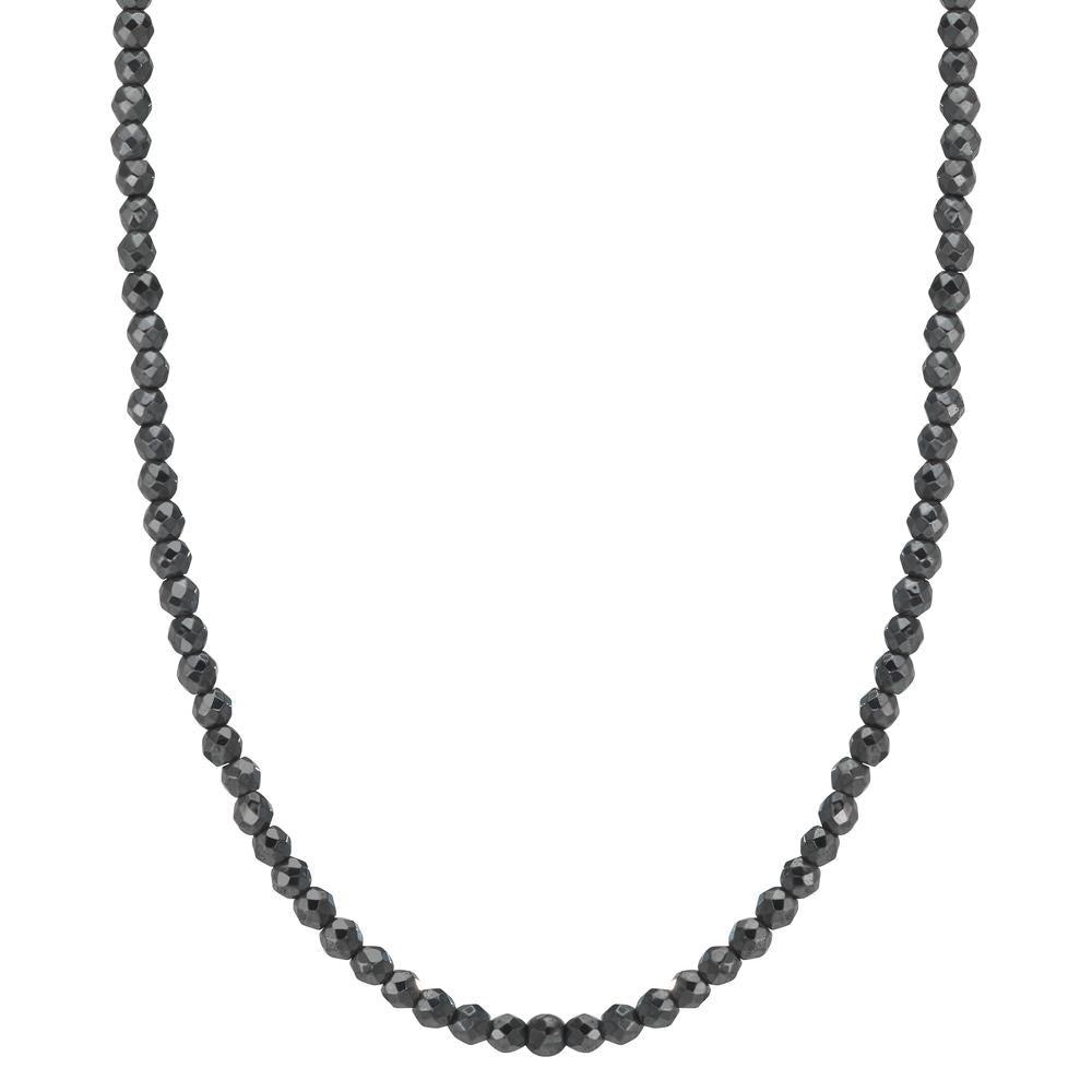Necklace Stainless steel Hematite 3 mm 42 cm