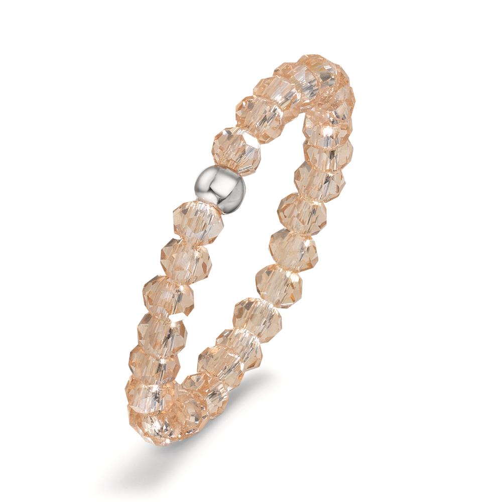 Ring Stainless steel Crystal Champagne, 3 mm