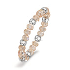 Ring Stainless steel Crystal Champagne, 3 mm
