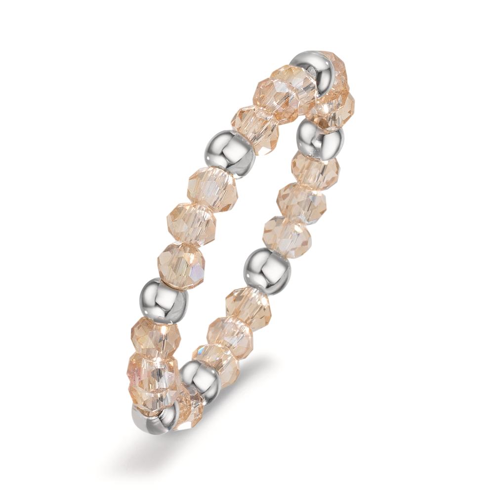 Ring Stainless steel Crystal Champagne, 3 mm