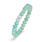 Ring Stainless steel Crystal Turquoise, 3 mm