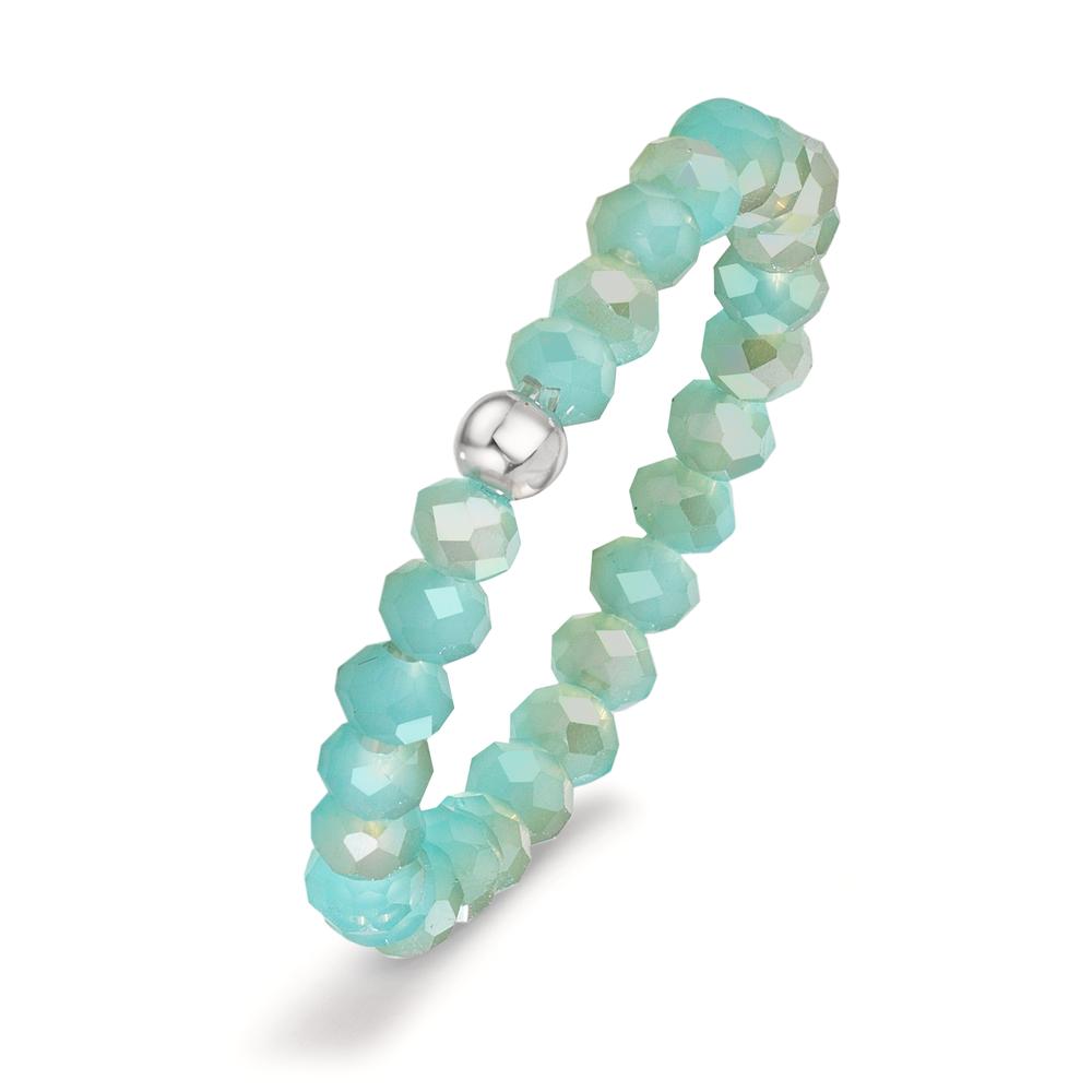 Ring Stainless steel Crystal Turquoise, 3 mm