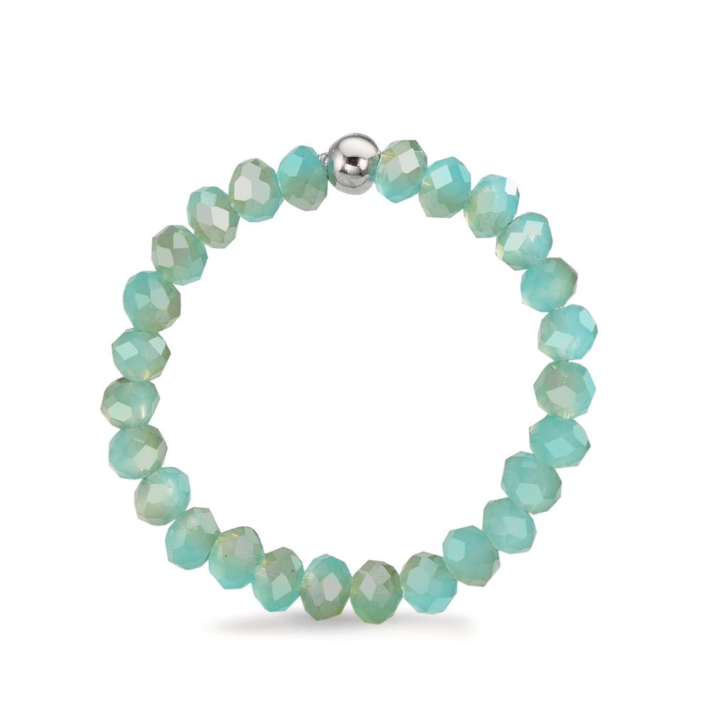 Ring Stainless steel Crystal Turquoise, 3 mm