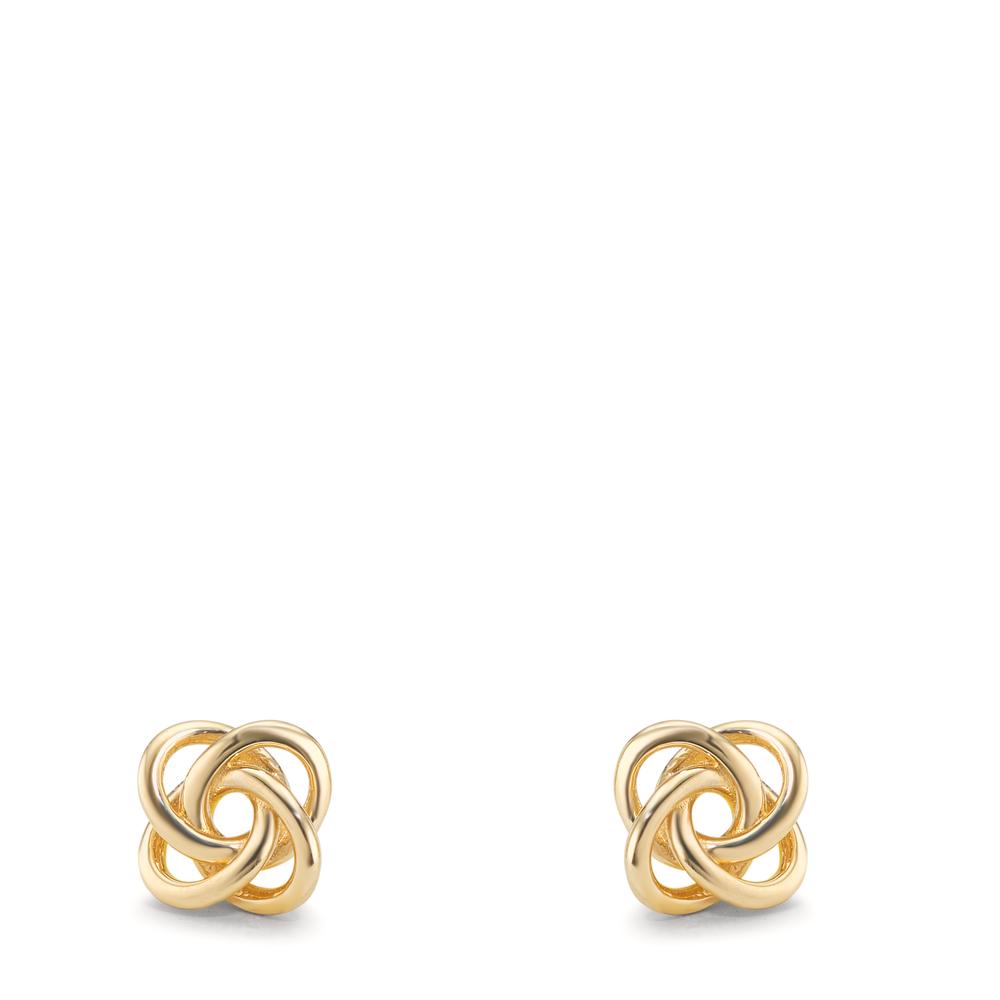 Stud earrings 9k Yellow Gold Knot Ø5.5 mm