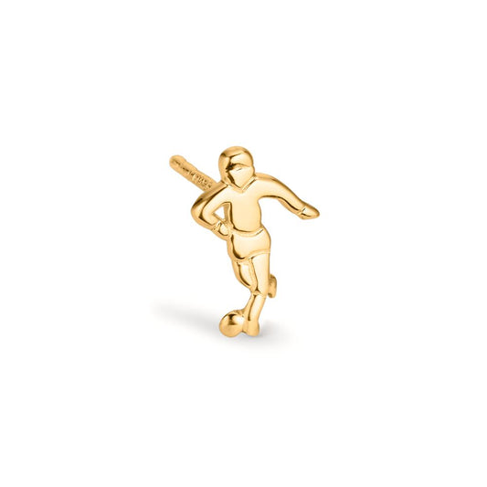 Single stud earring 9k Yellow Gold Football