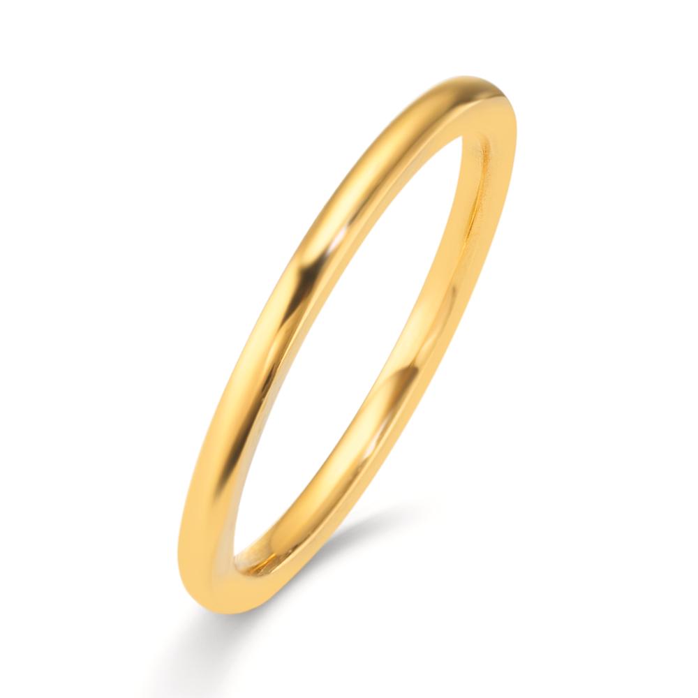 Stacking ring Stainless steel Yellow IP coated