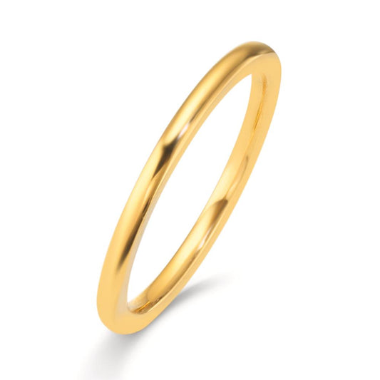 Stacking ring Stainless steel Yellow IP coated