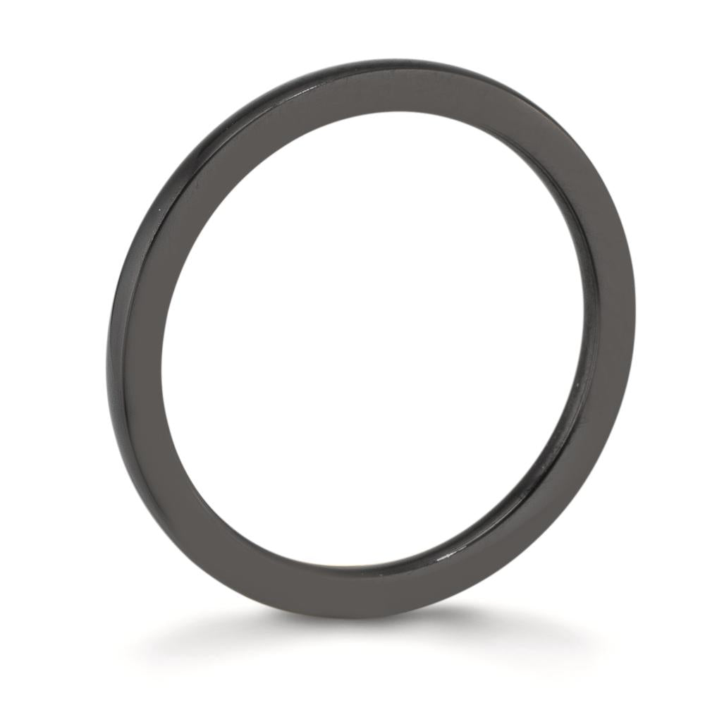 Stacking ring Stainless steel Black IP coated