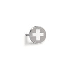 Single stud earring Stainless steel Ø8 mm