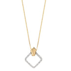 Pendant 18k Yellow Gold Diamond 0.10 ct, w-si