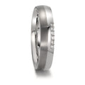 Wedding Ring Stainless steel, Titanium Diamond 0.09 ct, 6 Stones, w-si