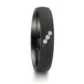 Wedding Ring Zirconium Diamond 0.045 ct, 3 Stones, w-si