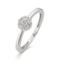 Ring Silver Zirconia 7 Stones Rhodium plated