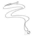 Necklace Silver Rhodium plated Heart 38-42 cm