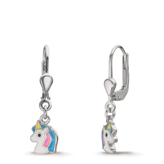 Drop Earrings Silver Rhodium plated Unicorn