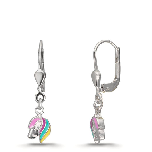 Drop Earrings Silver Rhodium plated Horse