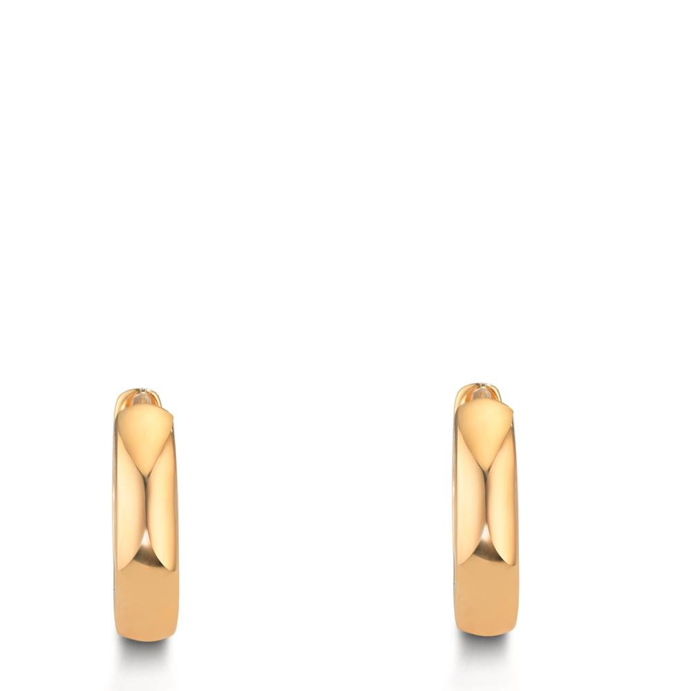 Hinged hoop Silver Yellow Gold plated