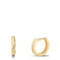 Hinged hoop Silver Yellow Gold plated