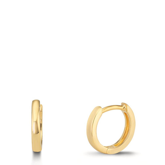 Hinged hoop Silver Yellow Gold plated