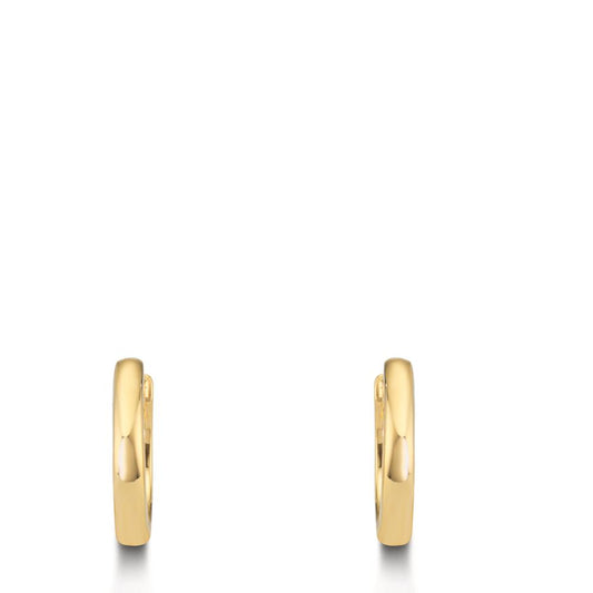 Hinged hoop Silver Yellow Gold plated