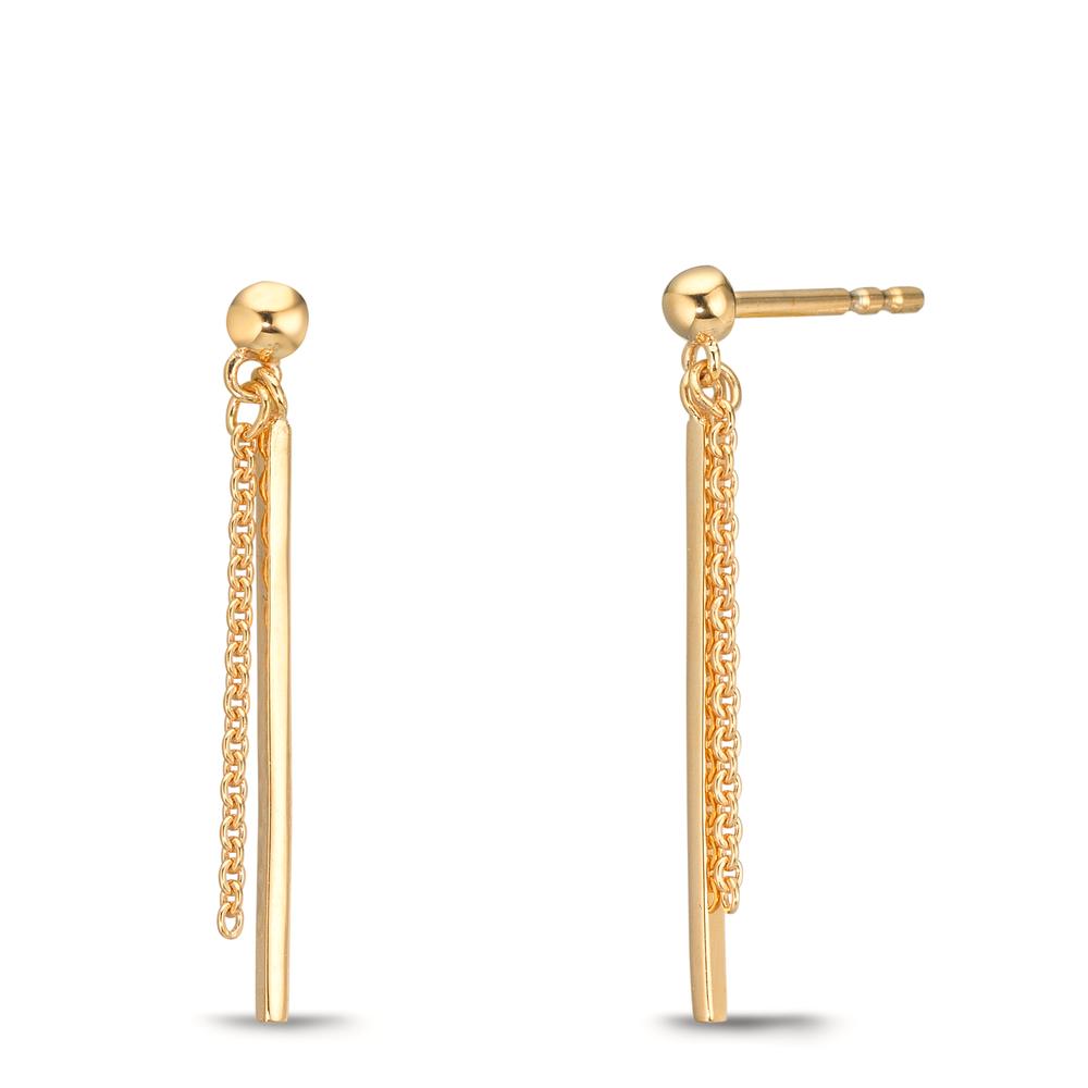 Drop Earrings Silver Yellow Gold plated