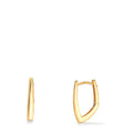 Hinged hoop Silver Yellow Gold plated
