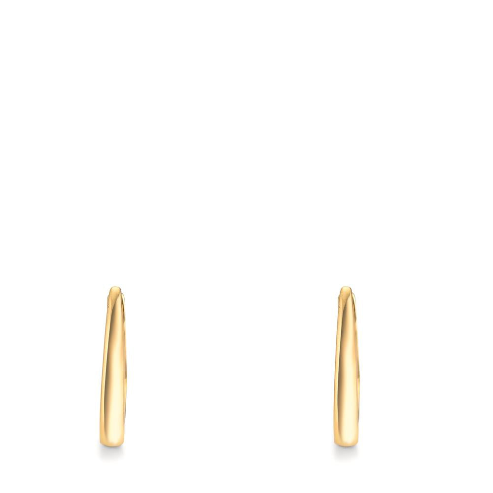 Hinged hoop Silver Yellow Gold plated