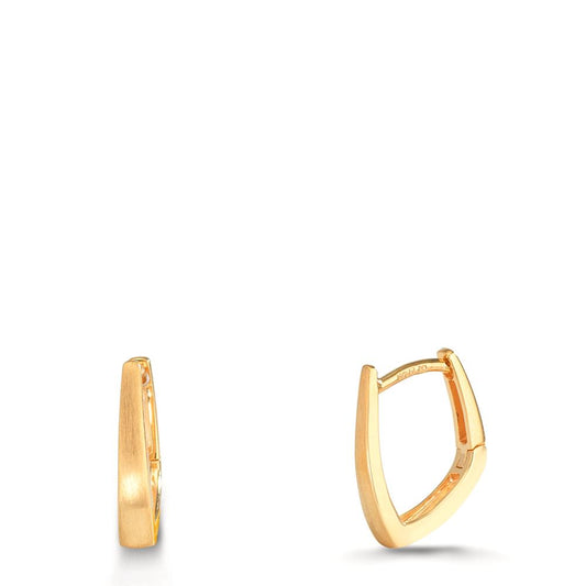 Hinged hoop Silver Yellow Gold plated