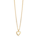 Necklace 9k Yellow Gold Heart 38-42 cm