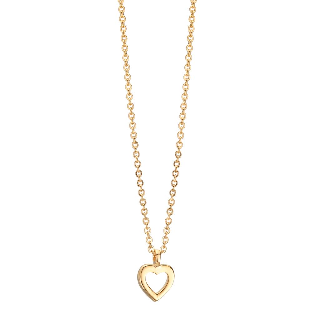 Necklace 9k Yellow Gold Heart 38-42 cm