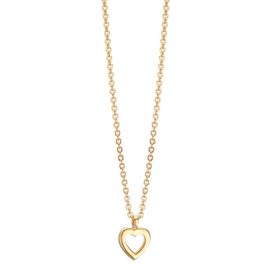 Necklace 9k Yellow Gold Heart 38-42 cm