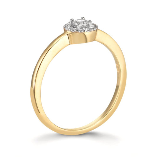 Ring 9k Yellow Gold Zirconia