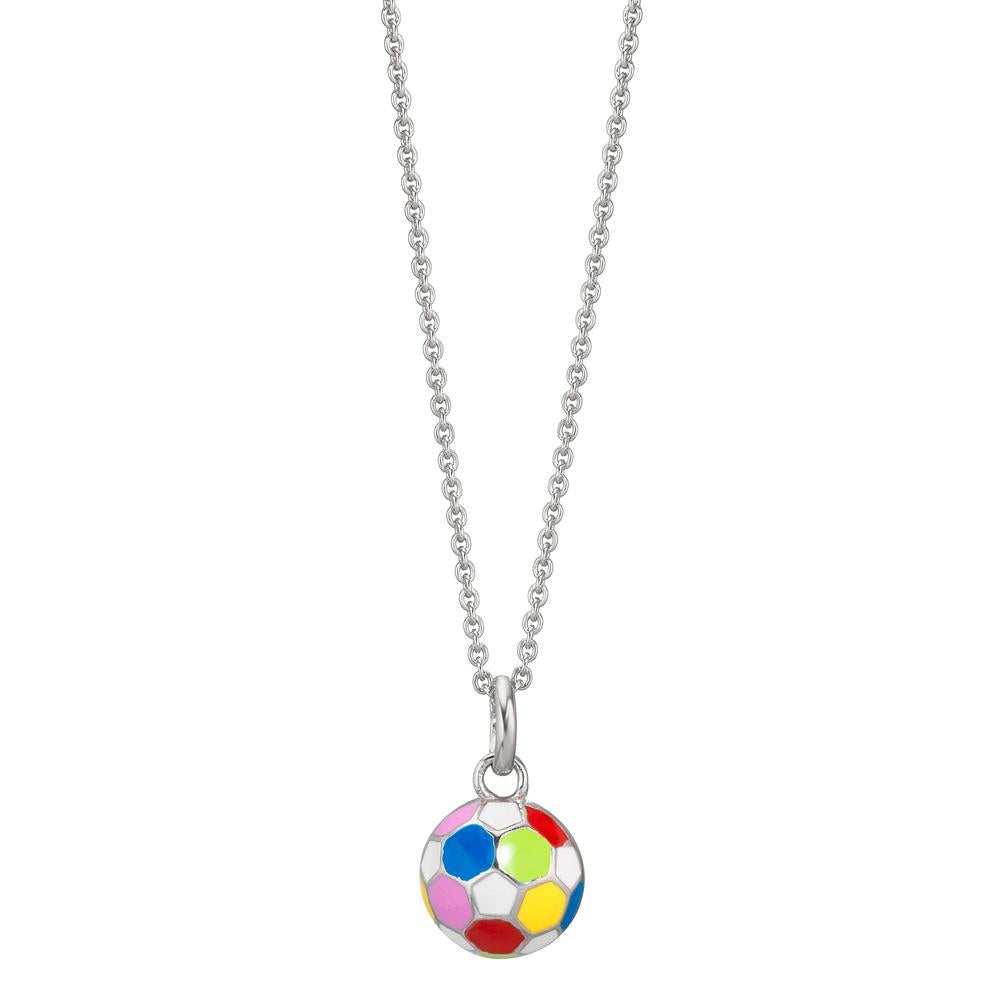 Necklace with pendant Silver Rhodium plated Football 36-38 cm