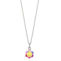 Necklace with pendant Silver Rhodium plated 36 cm