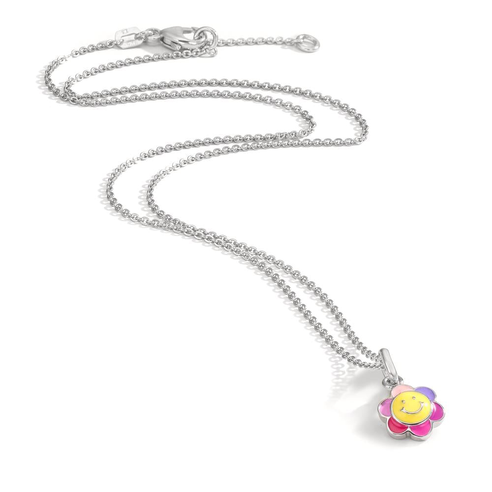 Necklace with pendant Silver Rhodium plated 36 cm