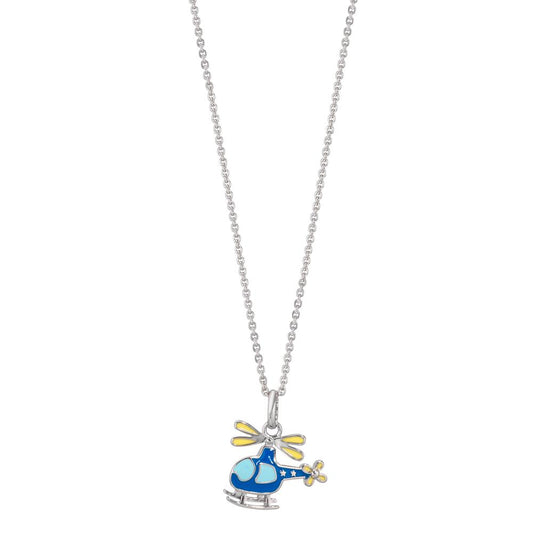 Necklace with pendant Silver Rhodium plated Helicopter 38-40 cm