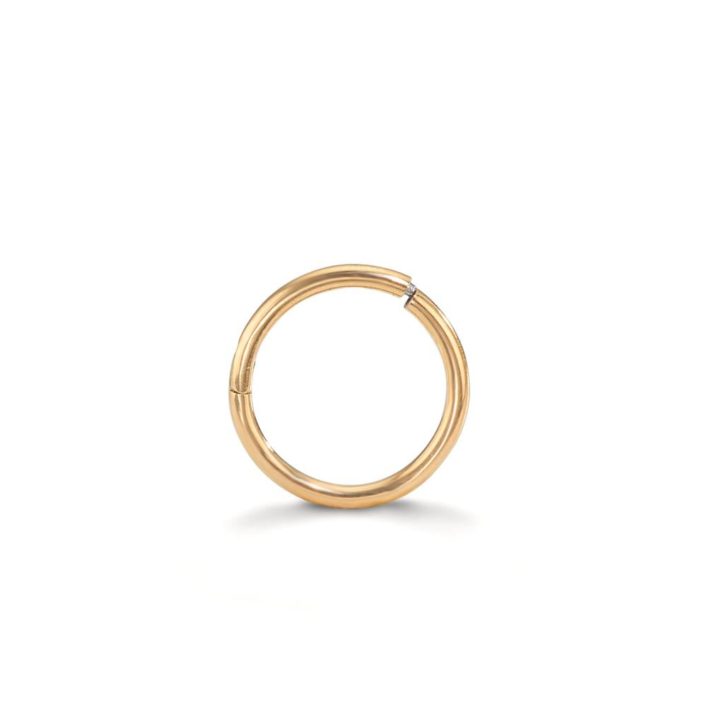 Piercing Surgical steel Yellow IP coated Ø10 mm