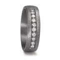 Wedding Ring Tantal 999 Lab-grown Diamond 0.25 ct, 10 Stones, tw-vsi