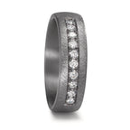 Wedding Ring Tantal 999 Lab-grown Diamond 0.25 ct, 10 Stones, tw-vsi